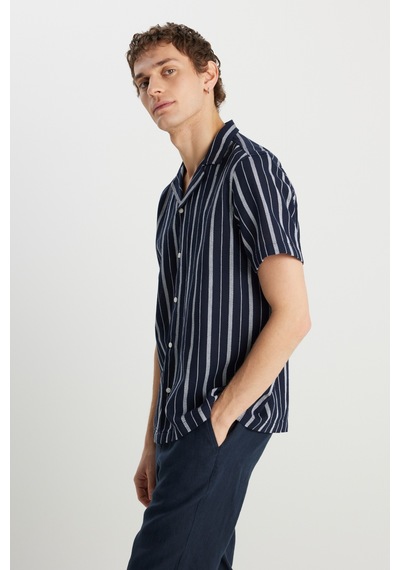 Wrangler Pamuk Relaxed Fit Geniş Kesim Lacivert Gömlek Çok Renkli