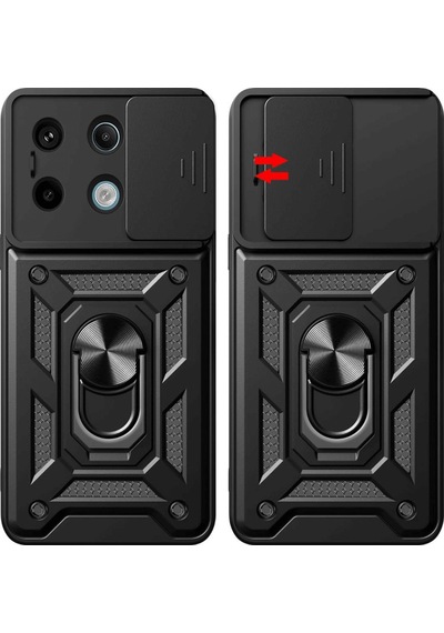 Newface Xiaomi Redmi Note 13 Pro 4g Pars Lens Yüzüklü Silikon - Yeşil Yeşil