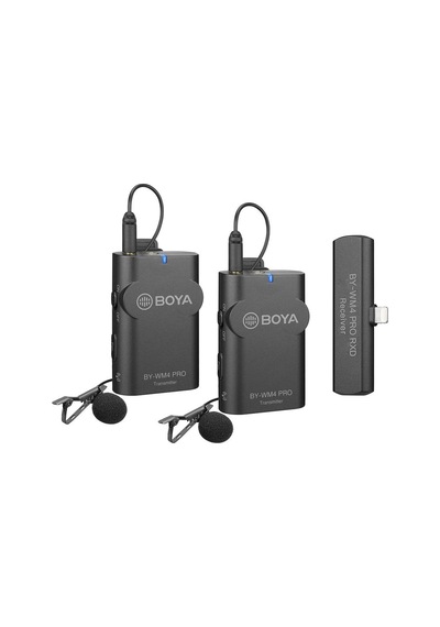 Boya By-wm4 Pro-k4 Iphone Ikili Kablosuz Yaka Mikrofonu