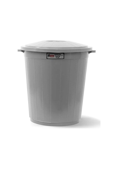 Aform Kapaklı Çöp Kovası 70 L Gri