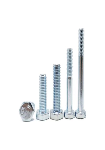 M8x25 Anahtar Başlı Civata 8.8 Beyaz 1 Paket 10 Adet