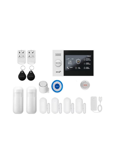 Tr Ev Ve İş Yeri Akıllı Güvenlik Alarm Sistemleri Sim Kart/google Asistan/amazon Alexa/tuya Smart Giriş Plus Set
