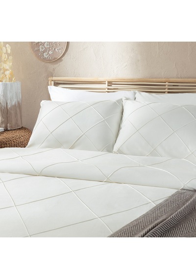 Mattıen Bambu King Size Nevresim Seti 230x220 Cm Ekru