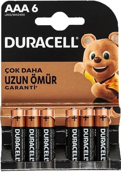 İnce Aaa Kalem Pil 6'lı