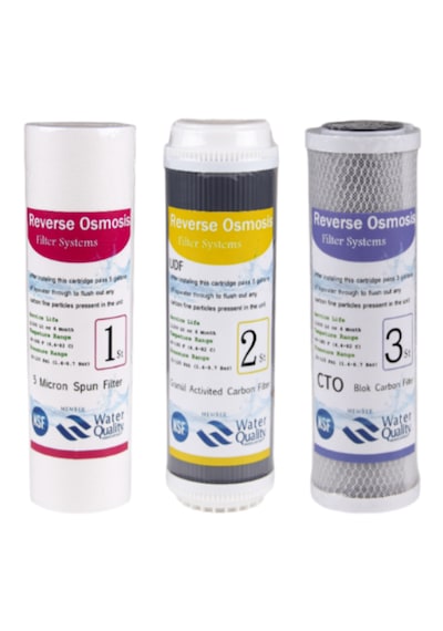 Reverse Osmosis Su Arıtma Ön Filtre Takımı 3 Lü Set Water Quality
