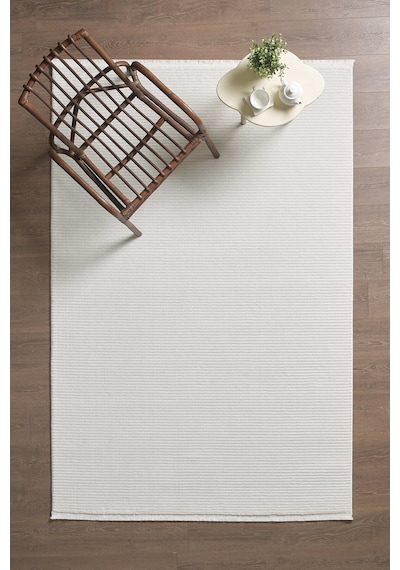 Mariesse Home Yumuşak Dokulu Modern Sık Dokuma Koridor Kesme Yolluk Dokuma Makine Halısı Krem
