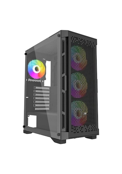 Powerboost PB-PS7840B 600 W Oyuncu Mid-Tower Bilgisayar Kasası