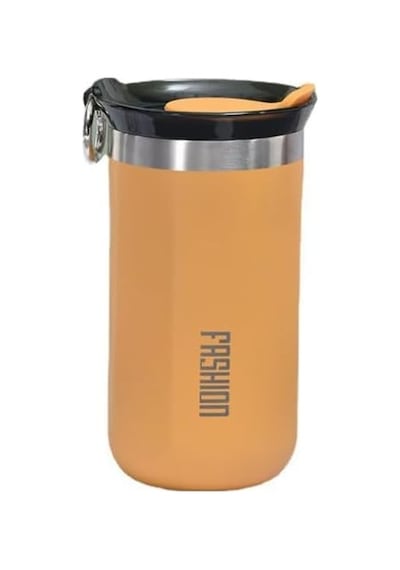 Çelik İçli Termos 500 Ml Turuncu Skm010 Açık Beyaz