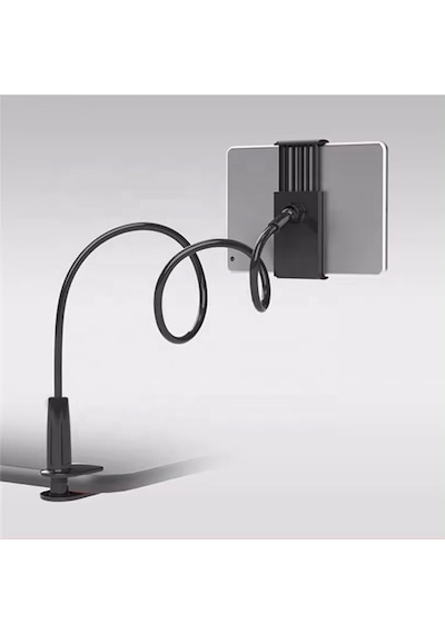 Ayarlanabilir Masa Kenarı Tablet & Telefon Tutucu 70 Cm Esnek Kollu, C Kelepçeli, 360 Dönebilen Telefon Ve Tablet Standı