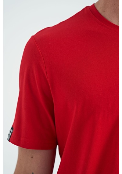 Tommy Life Kırmızı Erkek Basic Kısa Kol Standart Kalıp O Yaka T-shirt - 87911 001