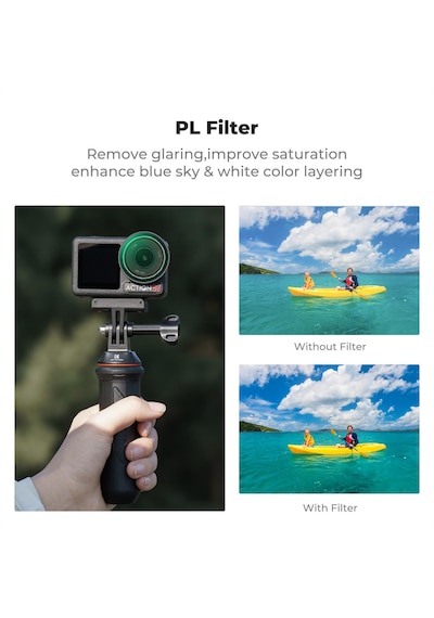 K&f Concept Djı Osmo Action 3/4/5 Pro Cpl Filtre