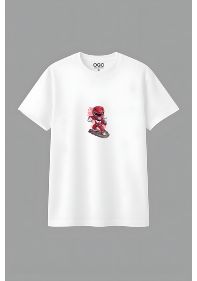 Ogc Red Ranger Unısex T-shırt Beyaz