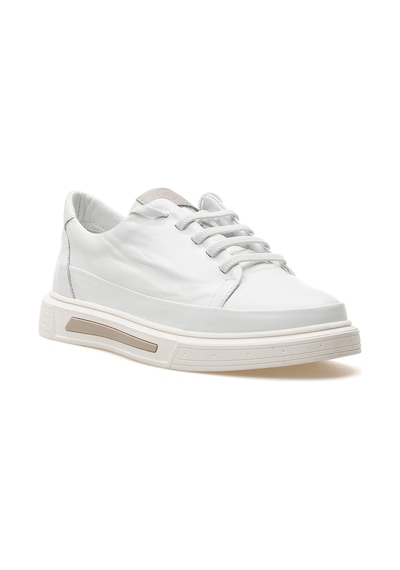 Mammamia Kadın Hakiki Deri Casual Sneaker Ayakkabı 25y D25ya-3525 Z Beyaz Beyaz