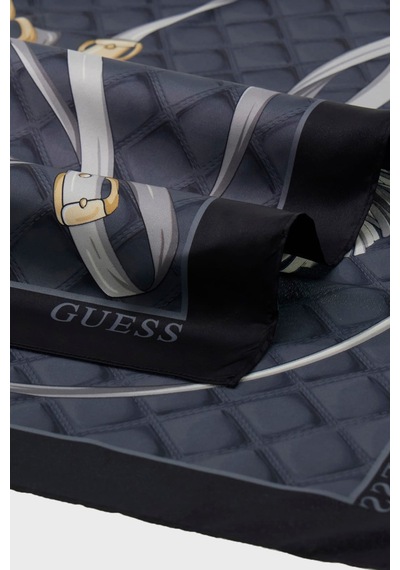 Guess Desenli 90x90 Eşarp Aw5535pol03 Kadın Eşarp Aw5535 Pol03 Blo Siyah