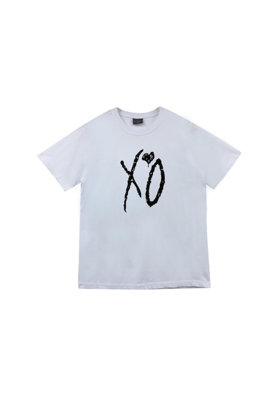 The Weeknd Starboy Baskılı Unisex %100 Pamuk Beyaz T-shirt Beyaz