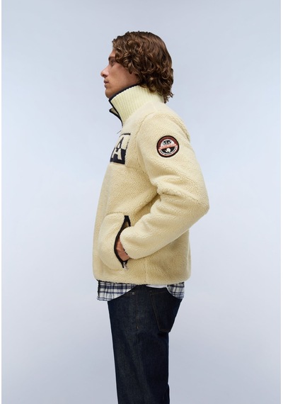 Napapijri T-archive Fleece Hz Erkek Polar-33985 Bej