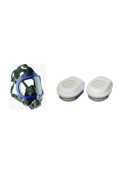 Drager X-plore 5500 Tam Yüz Maskesi + A1b1e1k1 Hg P3 R D Filtre 6738817