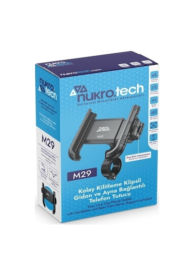 Nukro Tech M29 Klipsli Telefon Tutucu
