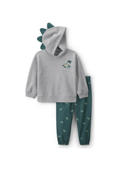 Carter's Erkek Çocuk Kapüşonlu Sweatshirt Pantolon Takım Yeşil 2v