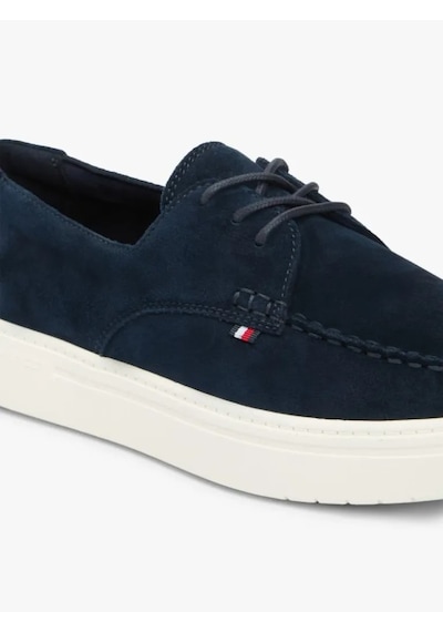 Tommy Hilfiger Casual Suede Stıtch Toe Hybrıd Erkek Mavi Günlük Ayakkabı - Fm0fm05707
