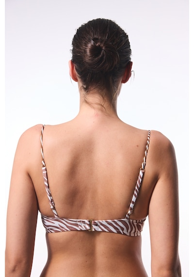 Penti Gale Zebra Desenli Balenli Balconette Bikini Üstü
