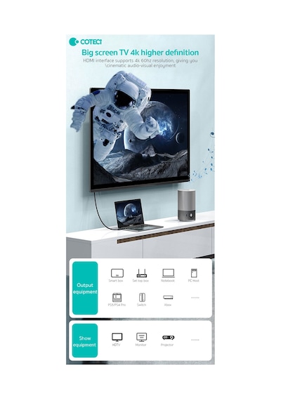 Hdmı To Hdmı 5 Metre 4k 60hz Hdmı 2.0 Kablo Ultra Hd Hdr Slim İnce Uçlu Görüntü Aktarıcı