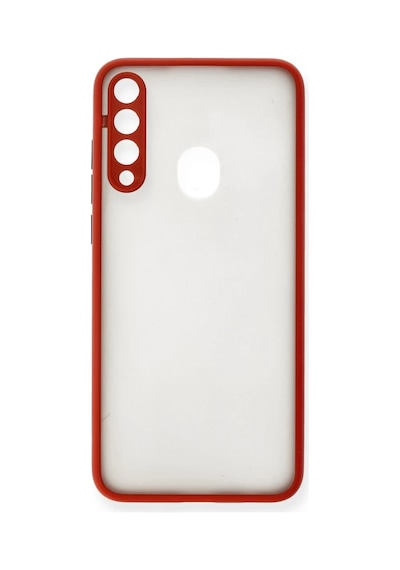 Huawei Y6p Uyumlu Kılıf Montreal Silikon Kapak - Kırmızı