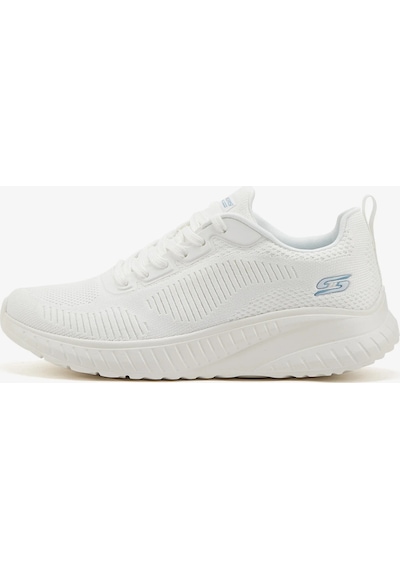 Skechers Bobs Squad Chaos - Face Off Kadın Beyaz Spor Ayakkabı 117209 Ofwt Beyaz