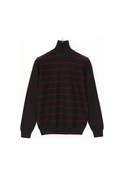 Dio Rise Erkek Şardonsuz Uzun Kol İnce Balıkçı Sweatshirt - 189232 - Siyah Siyah