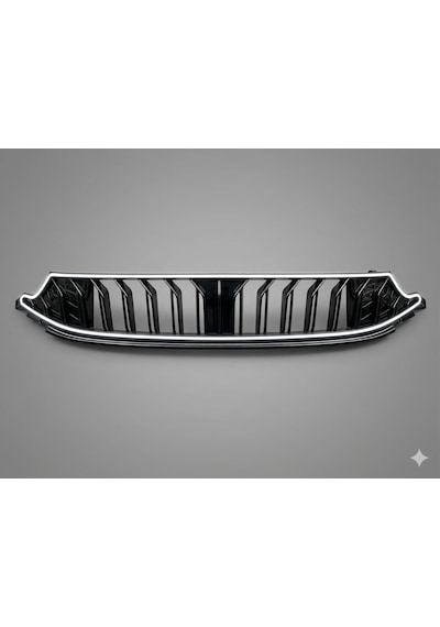 Fiat Egea Ön Panjur 2020+ Bmw M Dizayn Led Li Piano Black  Soketli Siyah - Siyah