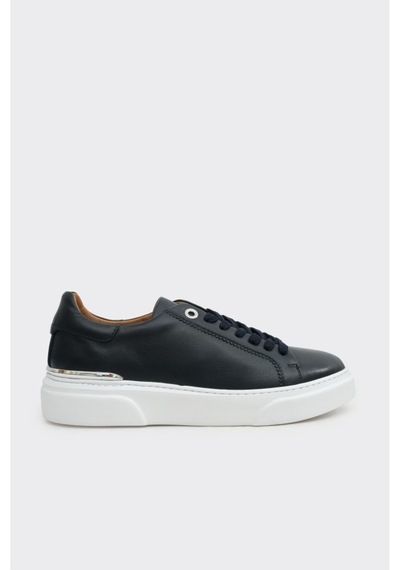 Derinet Hakiki Deri Desenli Kadın Sneaker Laci Laci