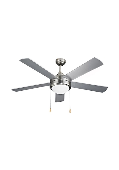 Vanti 60w 140cm 52inç Avizeli Gümüş Metal 5 Kanatlı Tavan Vantilatörü Kcf288