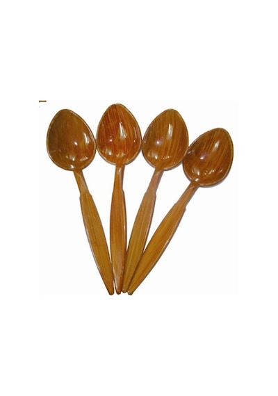 Uzun Saplı Plastik 4 Adet Oyun Kaşığı
