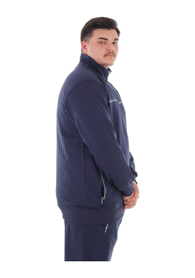 Erkek Büyük Beden 154 Kiloya Kadar Uygun Bedenli 2 İplik Dik Yaka Fermuarlı Eşofman Takımı Mavi Erkek Büyük Beden 154 Kiloya Kadar Uygun Bedenli 2 İplik Dik Yaka Fermuarlı Eşofman Takımı Mavi