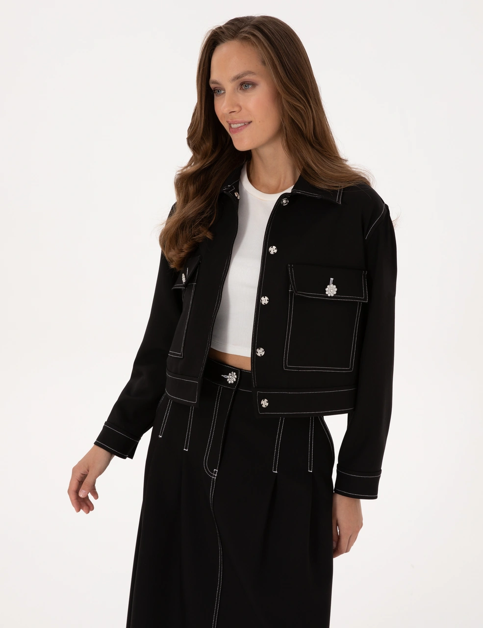 Pierre Cardin Kadın Siyah Ceket 50310060-vr046 Siyah