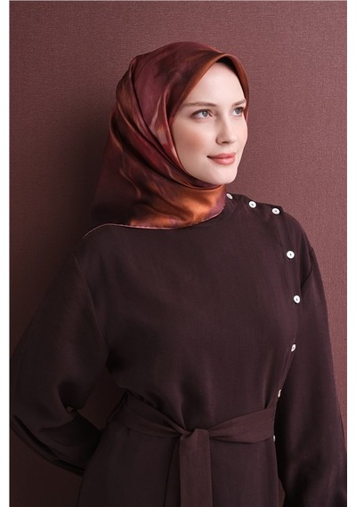 Armine Saf İpek Sura Eşarp 9606d 33 Koyu Mavi