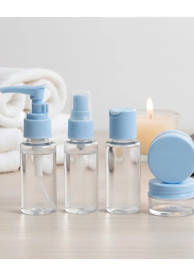 Taşınabilir 5 Parça Seyahat Kozmetik Seti 30 Ml Sızdırmaz Diğer