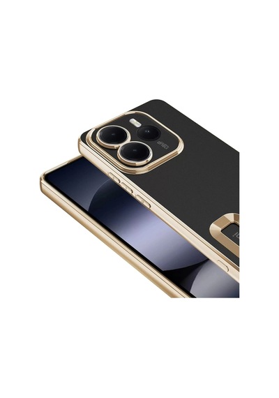 Xiaomi Redmi Note 14 5g Kılıf + 9h Ekran Koruyucu Set Kamera Lens Korumalı Şeffaf Parlak Kenar Logo Çok Renkli