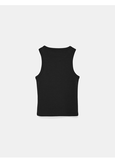 Dilvin 21259 Bisiklet Yaka Top-siyah