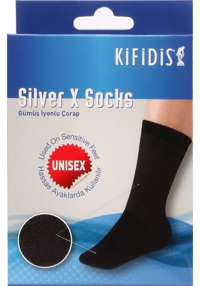 Kifidis Silver-x Socks Gümüş İyonlu Çorap Mavi