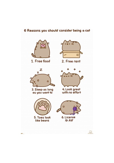 Pusheen The Cat Maxı Poster