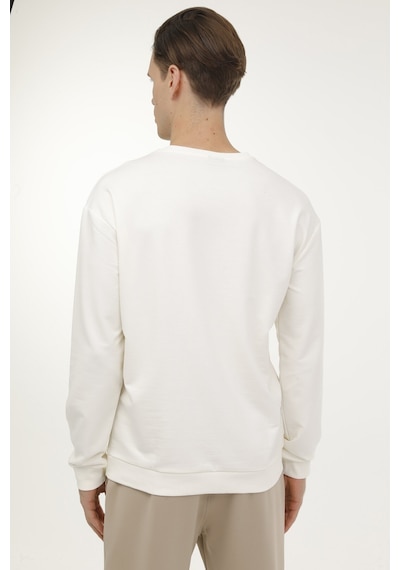 Lumberjack M-sn75 Bsc C Neck Sw 3fx Ekru Erkek Sweatshirt 000000000101349761 Ekru