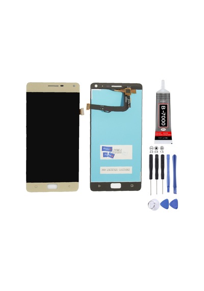 Lenovo Vibe P1 Uyumlu Lcd Ekran Çıtasız Gold Altın + Montaj Kiti