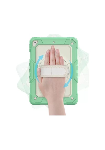 Newface Apple İpad 5 Air 9.7 Kılıf Strap New Tablet Kapak - Yeşil Diğer