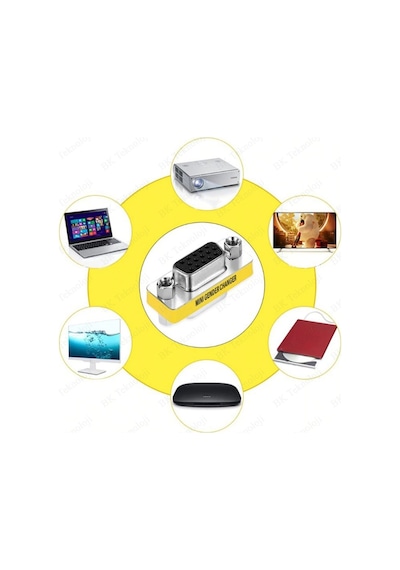 15 Pin Db15 Vga Dişi - Dişi Bağlayıcı Adaptörü