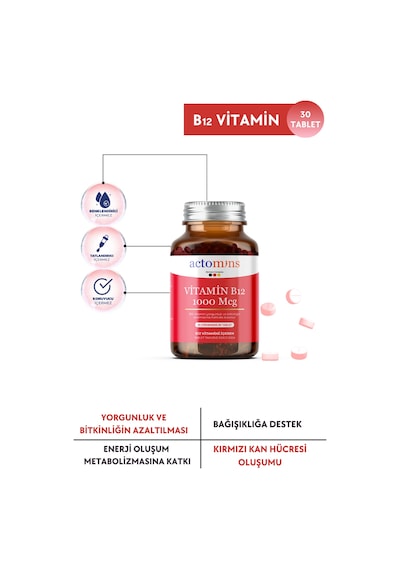 Actomins Vitamin B12 30 Tablet