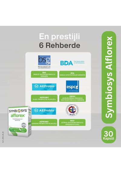 Symbiosys Alflorex Probiyotik 30 Kapsül 2 Adet