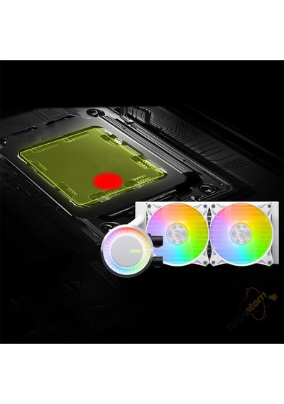 Msı 240mm Mag Corelıquıd E240 Whıte Argb Am5-1851p Sıvı Soğutmalı İşlemci Fanı Beyaz