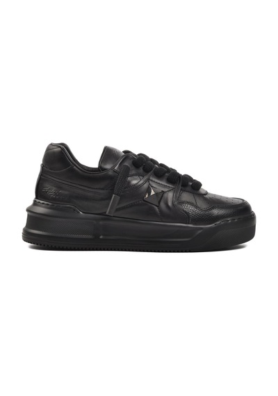 Ayakmod Premium 1306 Siyah Cilt Erkek Sneaker 001