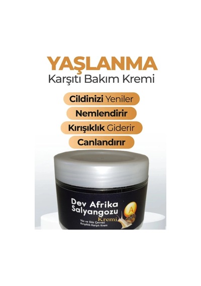Süper Dev Afrika Salyangoz Yüzde Bakım Kremi 100 Ml X 2 Adet